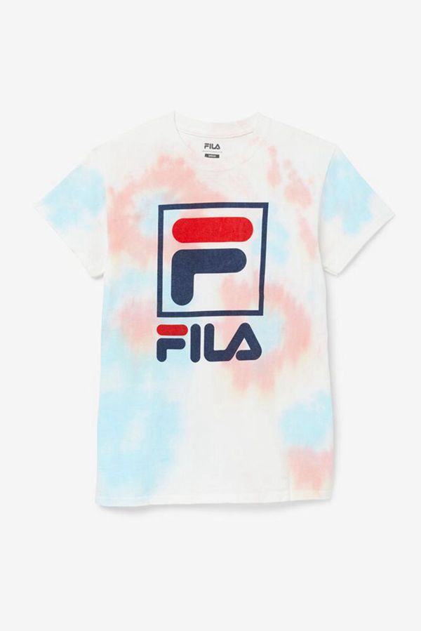 Camisetas Fila Hombre Multicolor - Tie Dye Logo - España 708692XGM